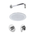 [BSB124ST1] 1 Outlet Luxury Shower Bundle - Stop Tap, Temperature Control, Arm & Head - Chrome - Cutout