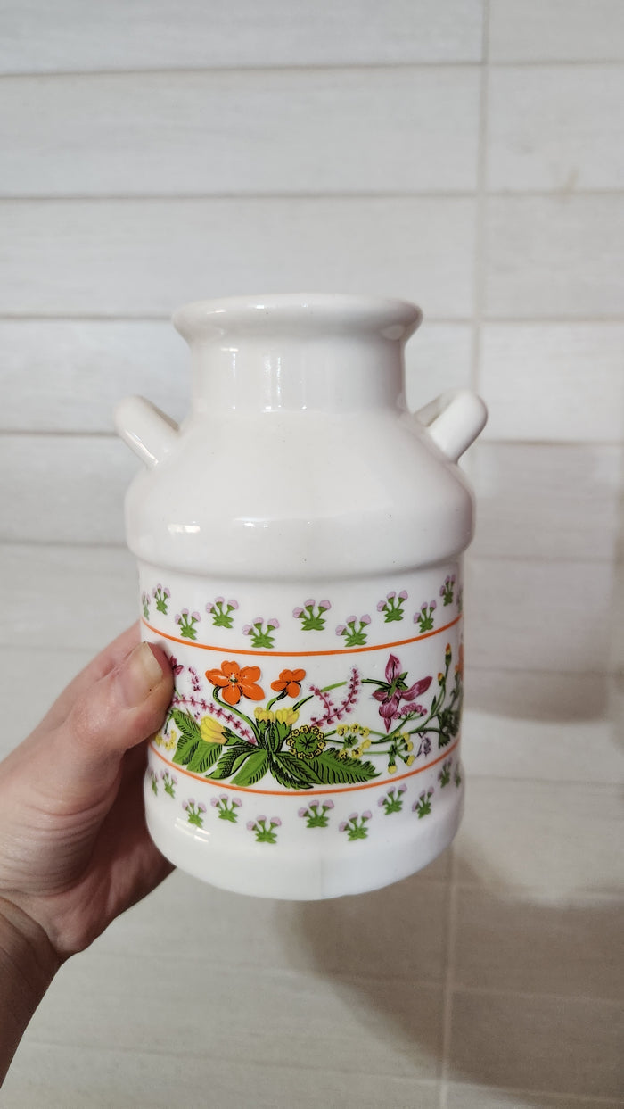 10-Piece Floral Ceramic & Wood Kitchen Set