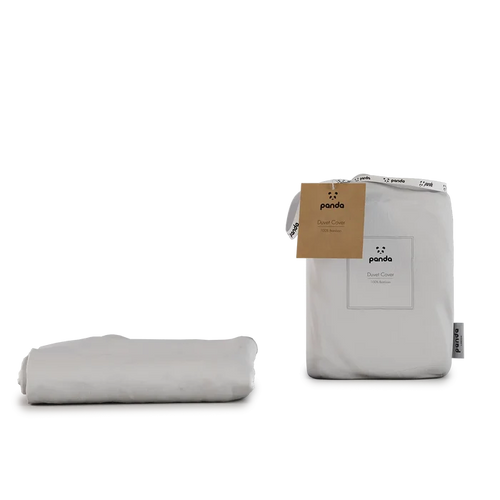 [PureWhiteDC] White Duvet Cover 100% Bamboo Bedding Package
