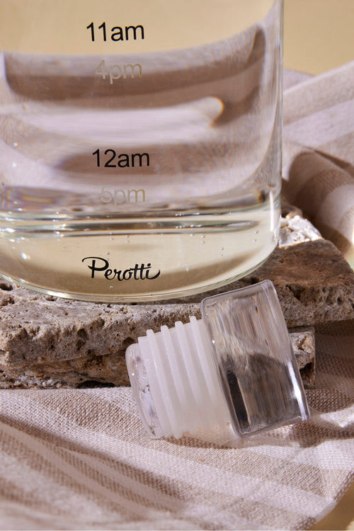 1000ml Borosilicate Glass Water Bottle - Time Marker Hydration