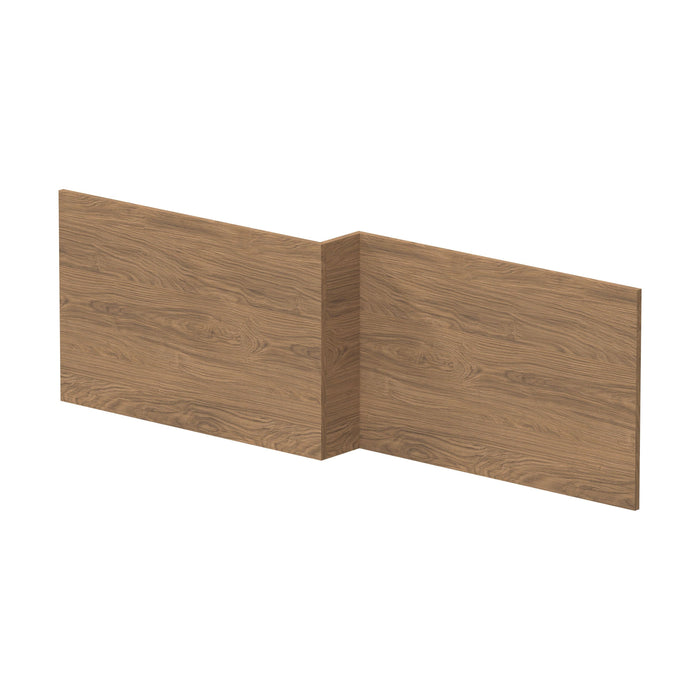 [BBPA2735] 1700mm Square L-Shape Shower Bath Front Panel - Antique Oak - Cutout