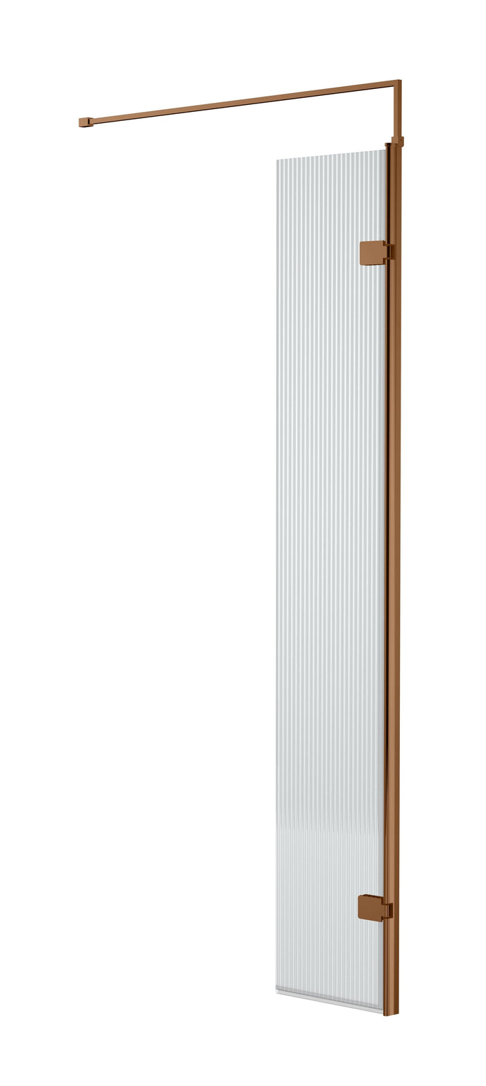 [BEFL1830HCBZ] 1850 x 300 x 8mm Fluted Hinged Screen - Cutout