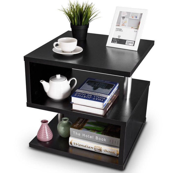 3 Tiers Coffee Table with Storage Shelfs - EK CHIC HOME