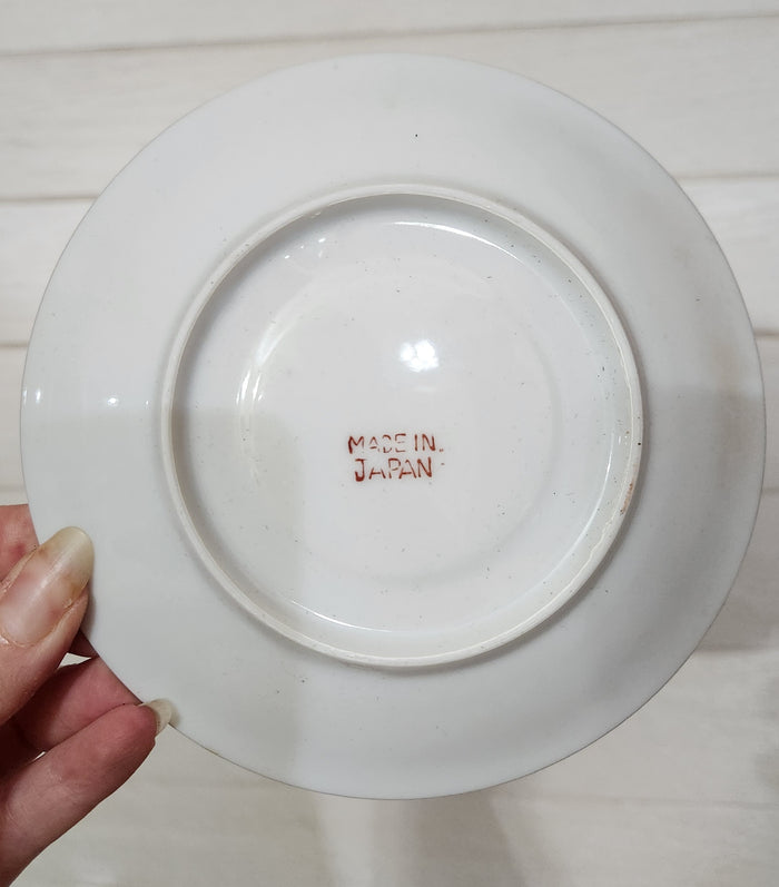 6 Japanese Porcelain Tea Cups and Saucers Set