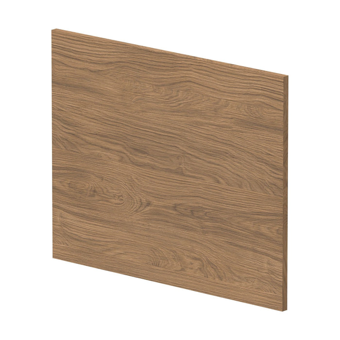 [BBPA2731] 700mm Contemporary Square Shower Bath End Panel - Antique Oak - Cutout