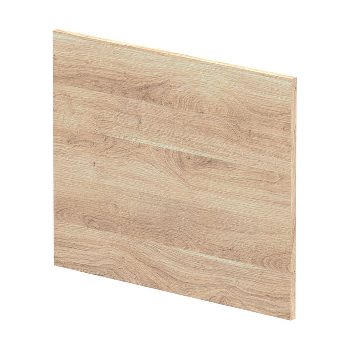 [BBPA3031] 700mm Square L-Shape Shower Bath End Panel - Bleached Oak - Cutout