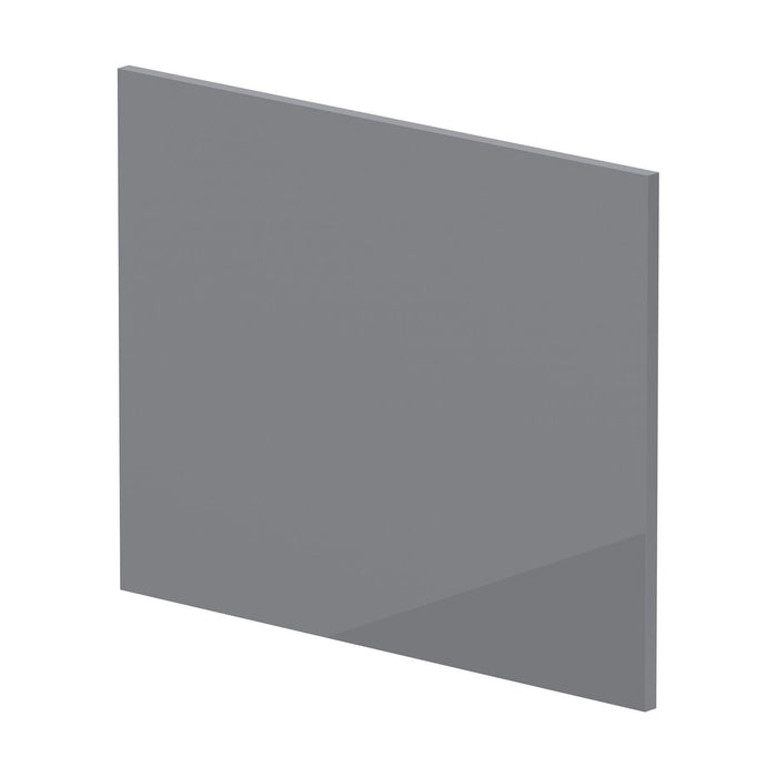 [BBPA1331] 700mm Square MDF Reversible Shower Bath - Gloss Cloud Grey - Cutout