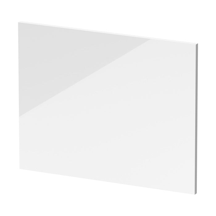 [BBPA131W] 700mm Waterproof Square Shower Bath End Panel - Gloss White - Cutout