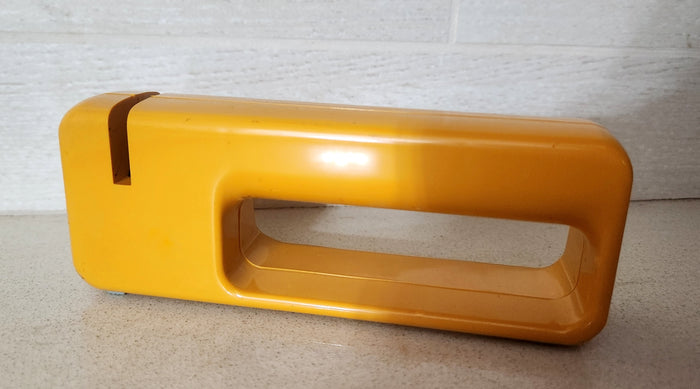 70s Leifheit Yellow Manual Knife Sharpener