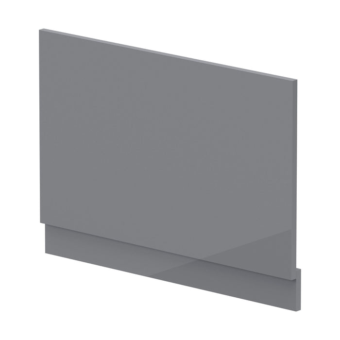 [BBPA1313] 800mm Bath MDF End Panel & Plinth - Gloss Cloud Grey - Cutout