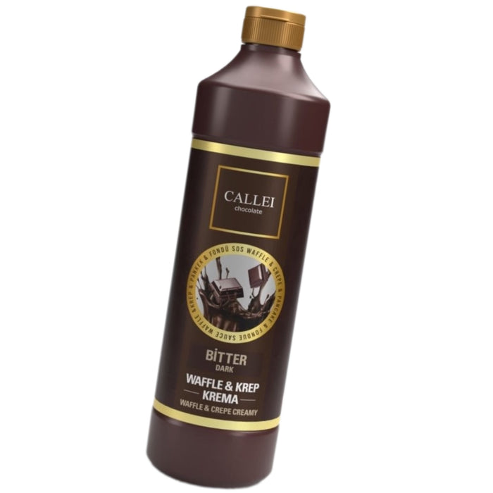 Callei Bitter Chocolate Sauce for Waffle, Pancake, Crepe & Fondue 1000gr