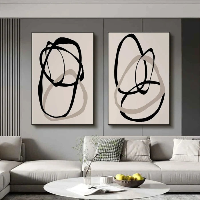 Abstract Painting Set of 2 #AB 097