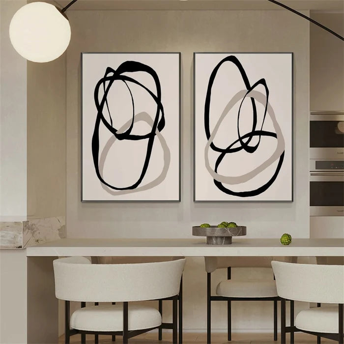 Abstract Painting Set of 2 #AB 097