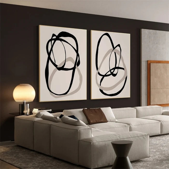 Abstract Painting Set of 2 #AB 097
