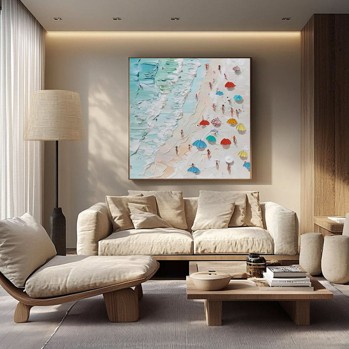 Abstract Textured Painting "Lucille Côtière“ - nukeart