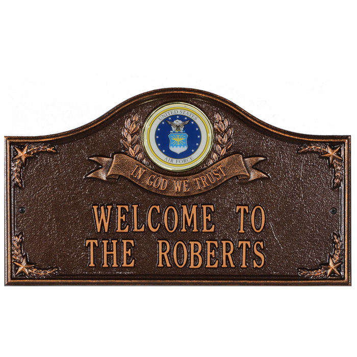 Air Force Gifts: In God We Trust Personalized Plaque