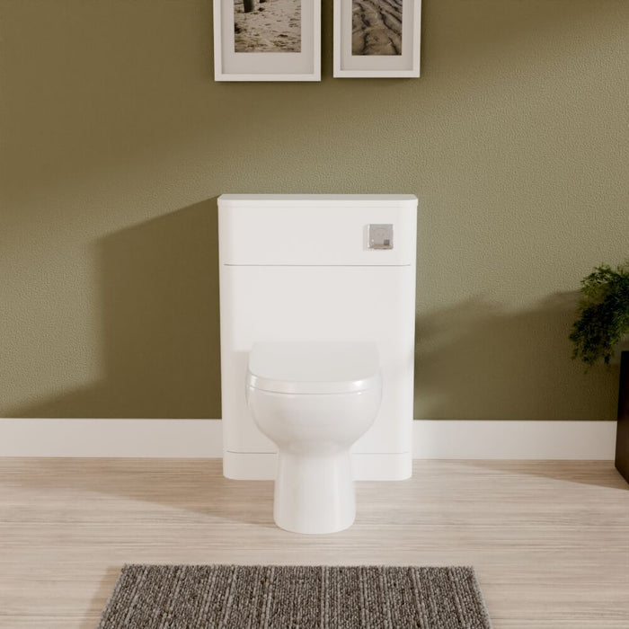 [BFWA141] Aldershawe Modern Floor Standing Soft Square WC Toilet Unit – 550mm - Lifestyle 1
