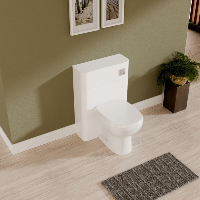 [BFWA141] Aldershawe Modern Floor Standing Soft Square WC Toilet Unit – 550mm - Lifestyle 2