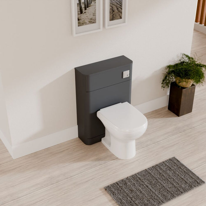 [BFWA1441] Aldershawe Modern Floor Standing Soft Square WC Toilet Unit – 550mm - Lifestyle 2