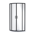 [BEETQ80BP] Almington 6mm Toughened Safety Glass Quadrant Shower Enclosure - H: 1900mm - Choice of Size and Profile Finish - Cutout