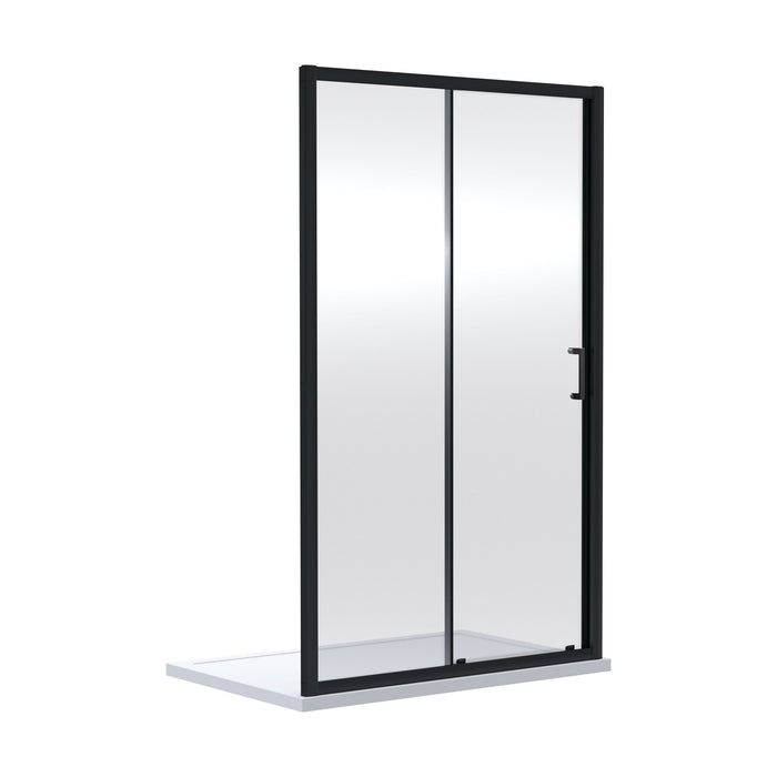 [BEETSL10BP] Almington 6mm Toughened Safety Glass Sliding Shower Door - H: 1900mm - Choice of Profile Finish - Cutout