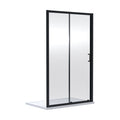 [BEETSL10BP] Almington 6mm Toughened Safety Glass Sliding Shower Door - H: 1900mm - Choice of Profile Finish - Cutout