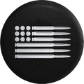 Rifle Pistol Bullets Rounds American Flag 2nd Amendment Silver
