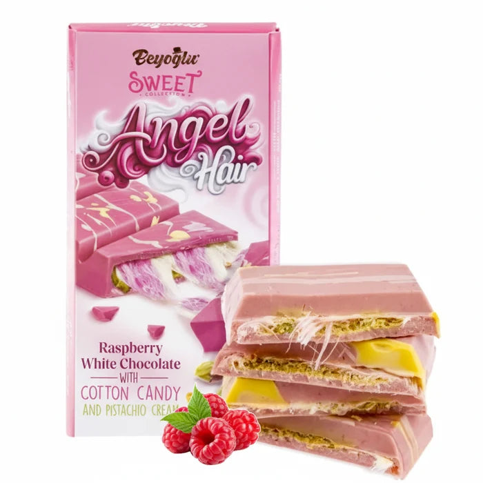 Beyoglu | Angel Hair Raspberry Chocolate with Cotton Candy and Pistachio Cream - TryAladdin