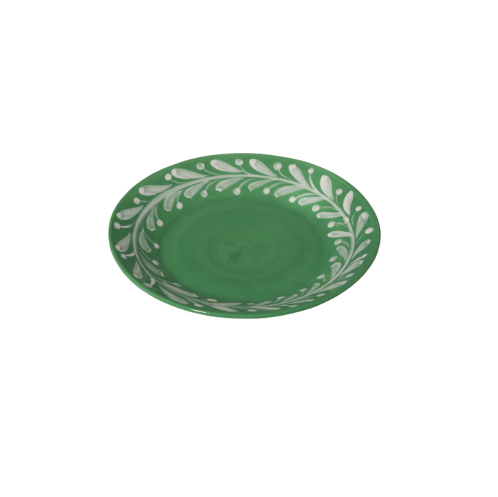 Anna Reverse Green Dessert Plate