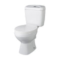 [BCAD150] Anslow Compact Close-Coupled Toilet & Cistern with Standard Seat - White Ceramic, 748 x 382mm - Cutout