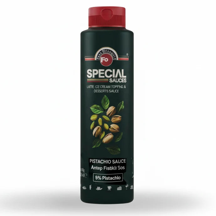 Antep Pistachio Topping Sauce - Gourmet Dessert Drizzle & Chocolate Filling (940g)