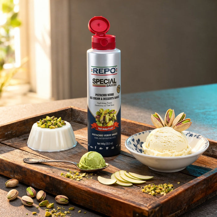 Antep Pistachio Verde Topping Sauce with 20% Pistachio- 940g - Aladdin Business