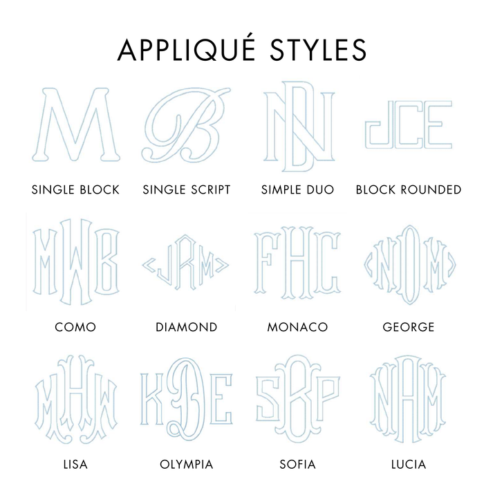 Appliqué Monogrammed Baby Bundle