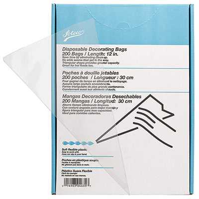 ATECO 4635 - 12"L Disposable Decorating Bags - 200ct Package