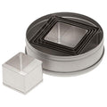 ATECO 5253 - Square Cutter Set - Plain Edge - Stainless Steel