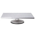 ATECO 614 - Revolving Cake Stand - 12" x 16" Rectangular - Aluminum