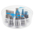 ATECO 786 - 12 Piece Large Pastry Tube Set with Box - Stainless Steel