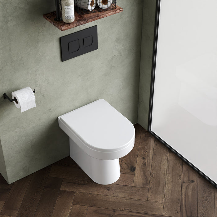 [BCVI606P] Back Round Back To Wall Toilet Pan  - 410mm x 370mm x 520mm - Lifestyle 2