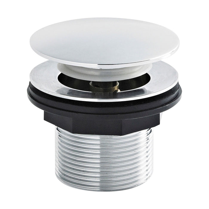 [BASB324] Balterley Bath Push Button Waste, No Overflow, for Baths up to 25mm Thick, Easy Clean Finish - Chrome - Cutout