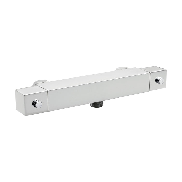 [BSBV316] Balterley Contemporary Square Thermostatic Shower Bar Valve 1 Outlet - Chrome - Cutout