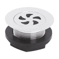 [BATW385] Balterley Easyclean Resin Shower Tray Waste, Flat Round Design with Water Seal - Chrome Finish - Cutout