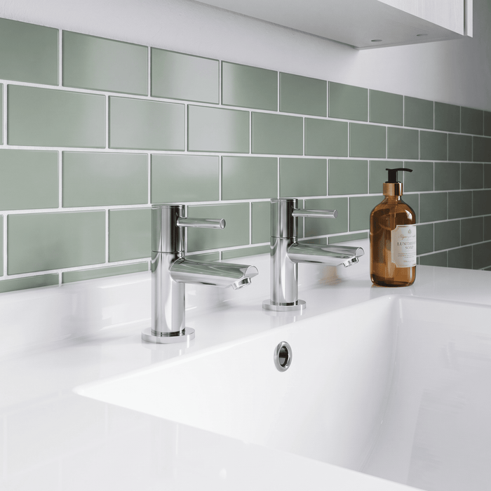 [BTEV311] Balterley Evian Round Lever Basin Taps - Chrome - Lifestyle 1