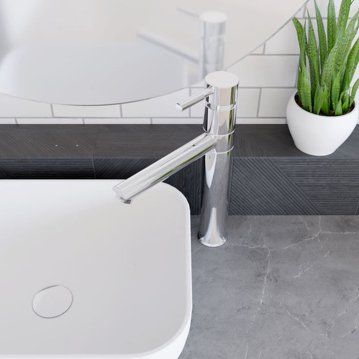 [BTEV319] Balterley Evian Round Tall Lever Mono Basin Mixer Tap - Chrome - Lifestyle 2