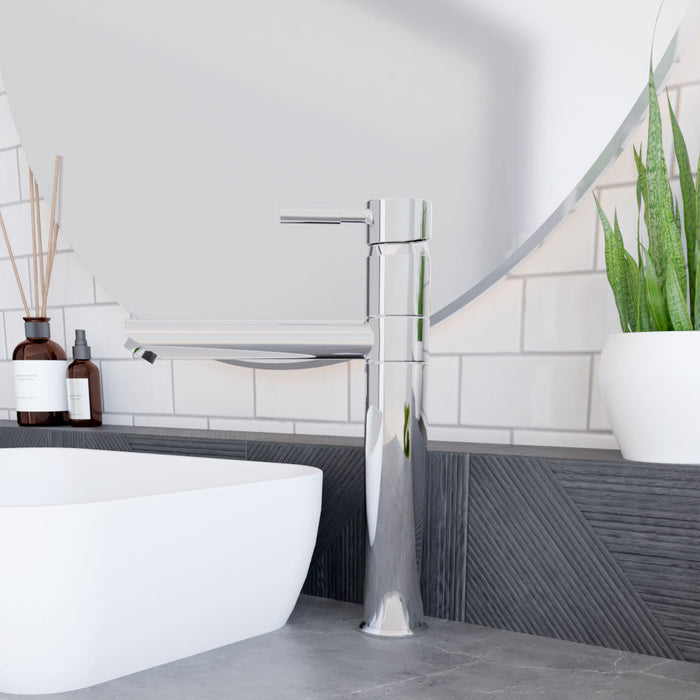 [BTEV319] Balterley Evian Round Tall Lever Mono Basin Mixer Tap - Chrome - Lifestyle 3