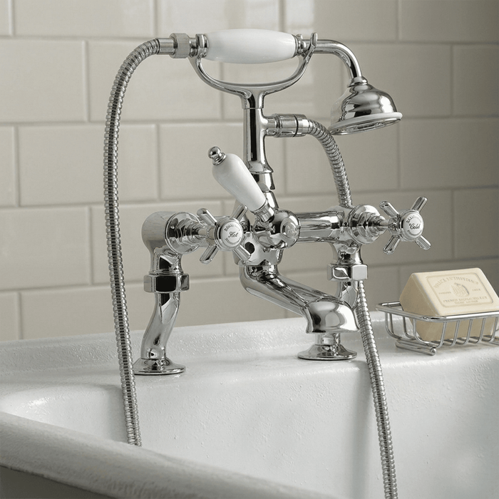 [BTKI303X] Balterley Hanchurch Bath Shower Mixer Tap - Chrome or Brushed Brass - Silo