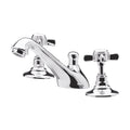 [BTKI307X] Balterley Hanchurch Traditional 3 Tap Hole Basin Tap - Chrome or Brushed Brass - Cutout