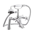 [BTKI304X] Balterley Hanchurch Traditional Bath Shower Mixer Tap with Shower Kit - Chrome or Brushed Brass - Cutout