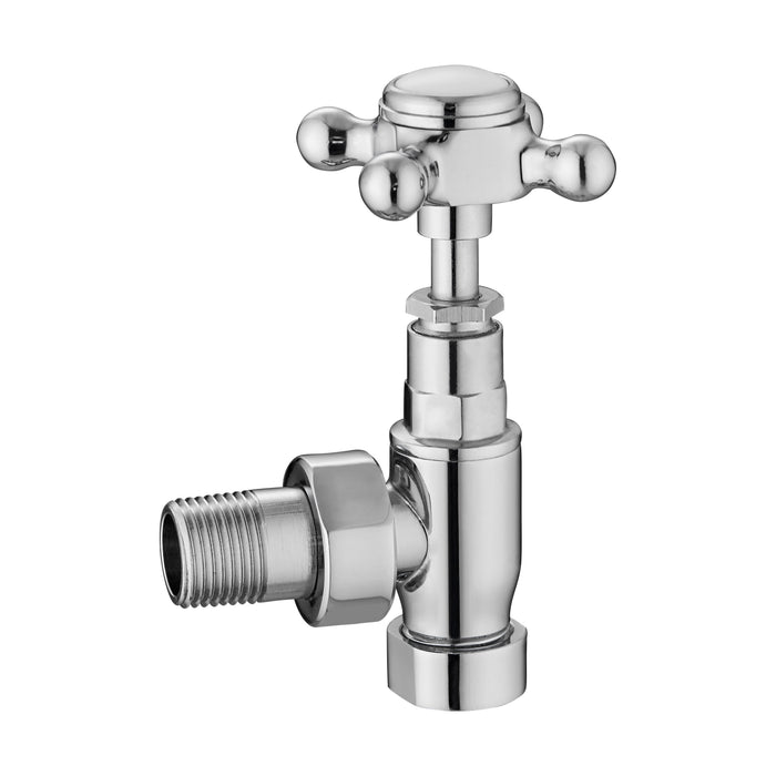 [BHRV300] Balterley Heating Accessories Angled Radiator Valve Pack (Pairs) - Chrome - Cutout