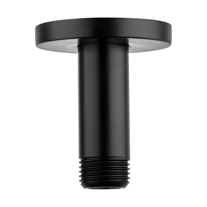 [BB9346BL] Balterley Modern Bathroom Round Ceiling Mounted Shower Arm Durable Brass Construction, 65x54mm - Black Finish - Cutout
