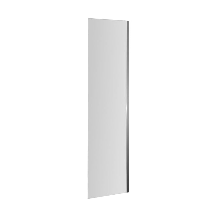 [BBSCSF1] Balterley Modern Fixed 6mm Toughened Safety Glass Reversible Bath Screen, 350mm - Chrome - Cutout